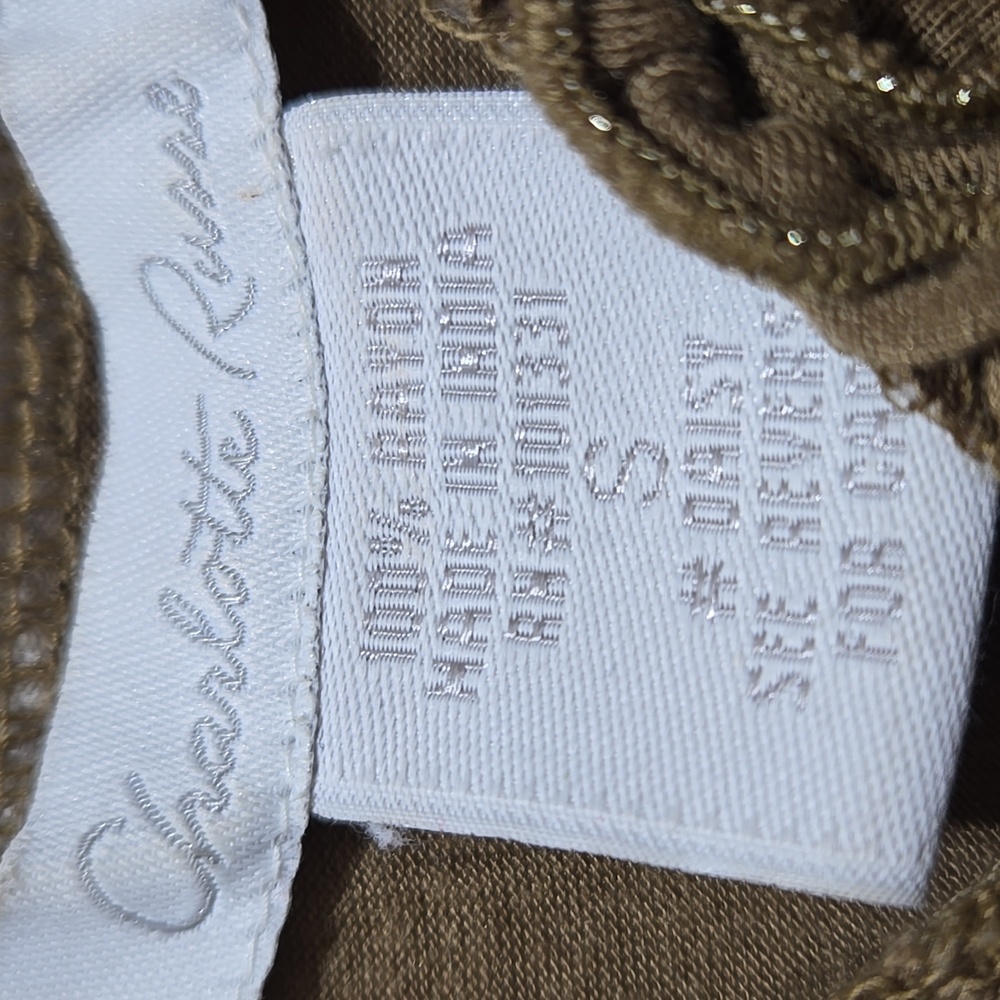 Charlotte Russe Brown Ruffled Women's Top - Picture 3 of 3